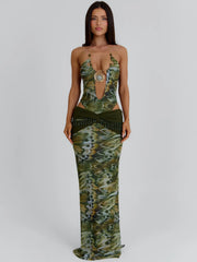 Clarisse Maxi Skirt Ecru Wings