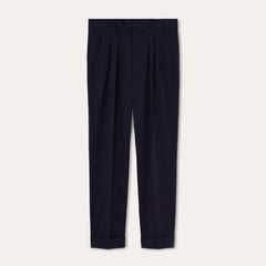 Loro Piana Men's Stafford Mid-Rise Straight-Leg Wool Solid-Color All-Season Casual Pants Ngvp #2563