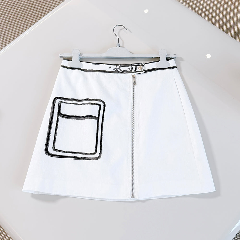 Hermès Hand Drawn Style Skirt #387968