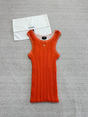 CHANEL Top-Quality Version Tank Cotton orange #387710