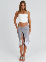 Laelia Midi Skirt Silver