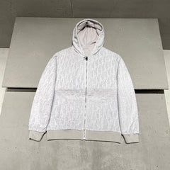 Dior Men's Fall/winter Fashion Casual Solid Color Hooded Zipper Jacket With Oblique Textured Jacquard Reversible Design Jacket #79571