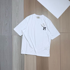 Hermès H Cheval T-shirt With Leather Detail #386184