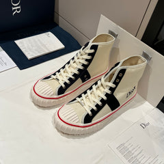 DIOR Dior Hooper High-Top Sneaker Black Dior Oblique Jacquard and Black Suede Calfskin #393806