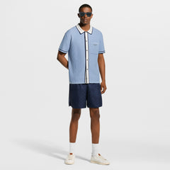 LOUIS VUITTON Monogram Jacquard Silk Sporty Shorts #386023