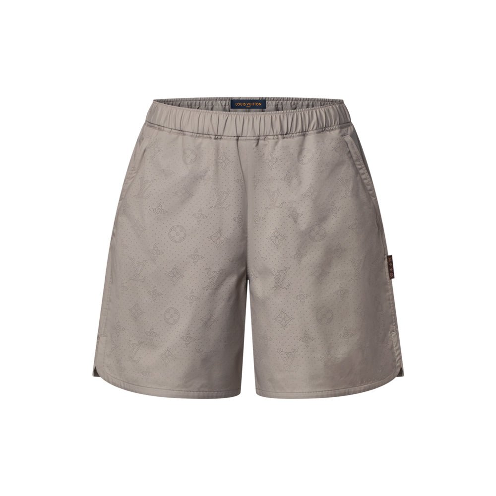 LOUIS VUITTON Monogram Ripstop Warm Up Shorts #387863