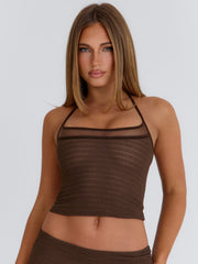 Kourtney Longline Top Brown