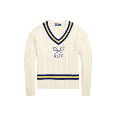 Ralph Lauren Men's Polo Solid Color V-neck Pullover Long-sleeved Autumn And Winter Knitted Wool Polo