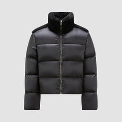 Moncler Cyclopic Men's And Women's Wool Collar Short Down Jacket #333060