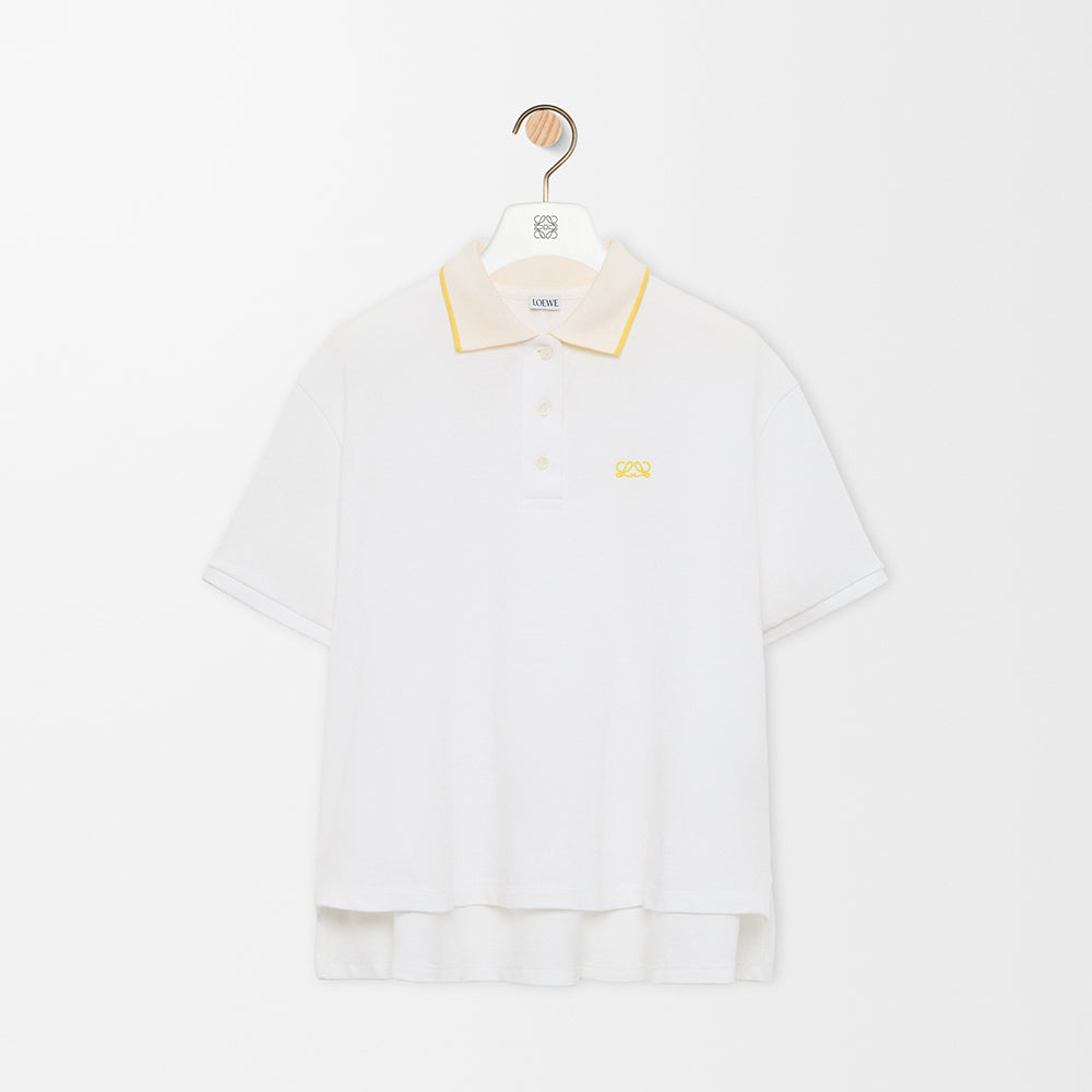 LOEWE Polo in Cotton White #387625