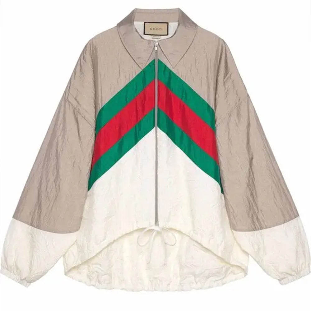 Gucci Logo-Print Nylon Jacket #386343