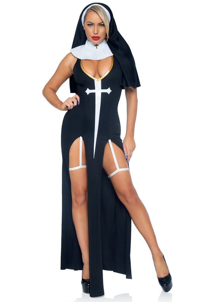 Sultry Sinner Nun Costume