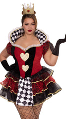 Plus Size Queen Of Hearts Costume - Image 2