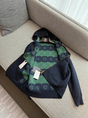 Louis Vuitton MONOGRAM Men's Spring/Fall Fashion Casual Hooded Zipper Letter Print Reversible Jacket #331359