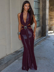 Britt Maxi Dress Plum
