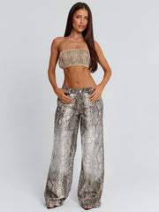 Zeriah Pants Snake Print