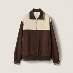 MiuMiu Women's Spring/Fall Fashion Casual Collared Zipper Color-Block Cardigan Jacket #79326