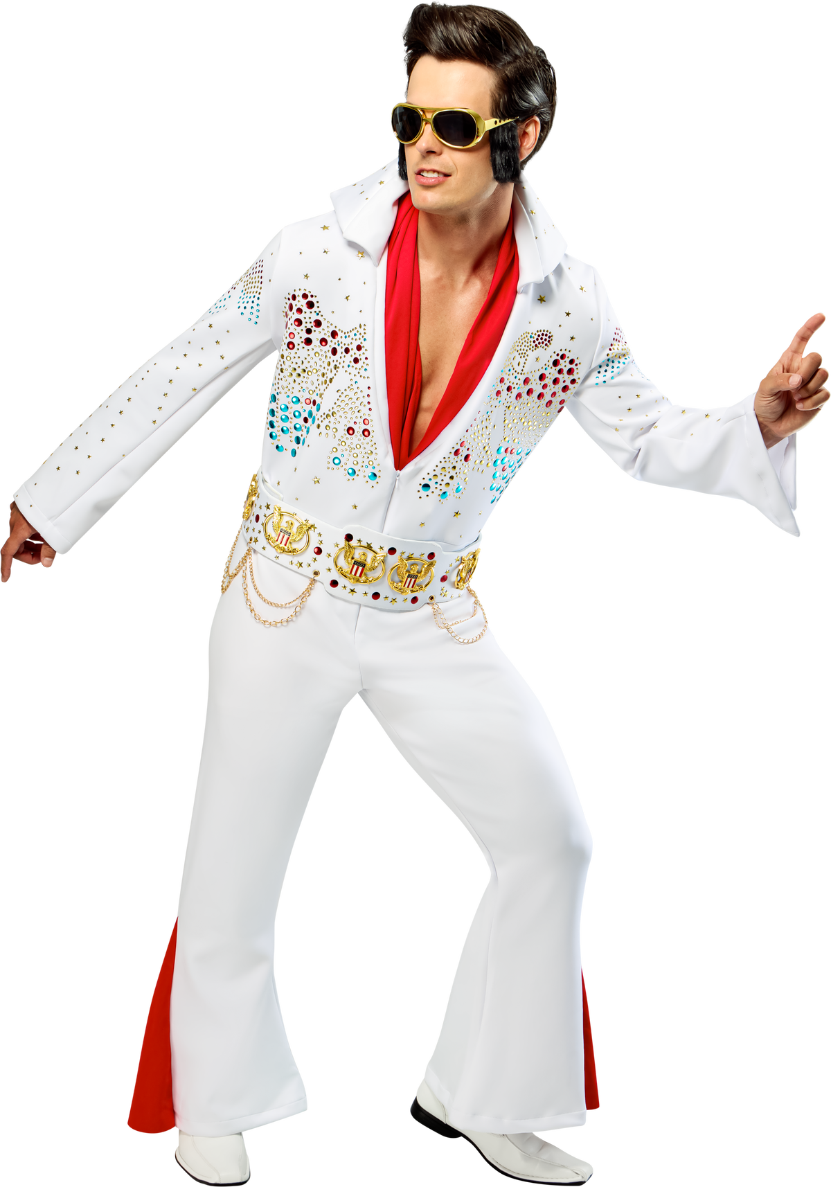 Adult Elvis Glasses with Sideburns