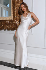 Special Guest Satin Maxi Dress Champagne