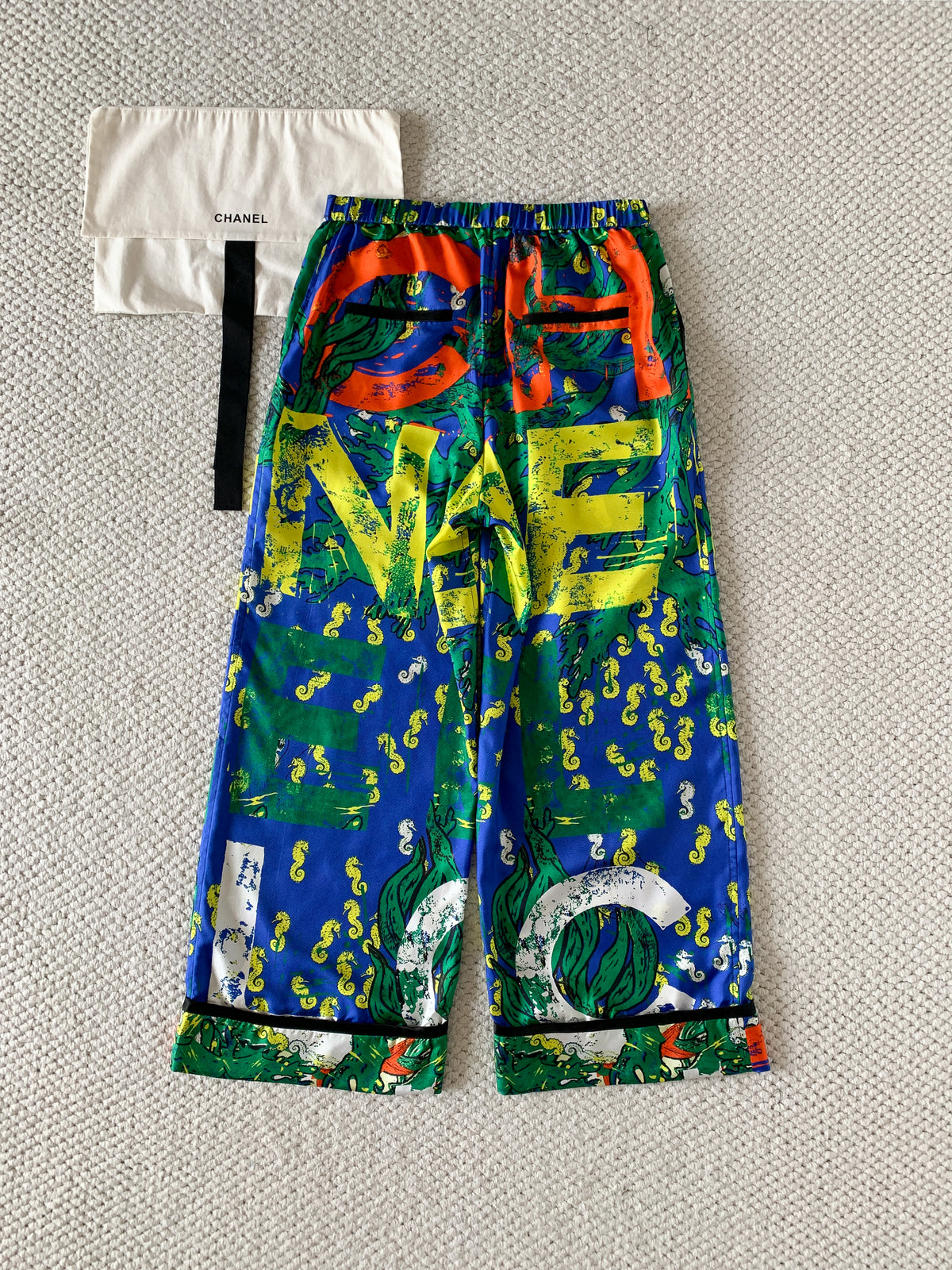 CHANEL Pants Silk Multicolor #386326
