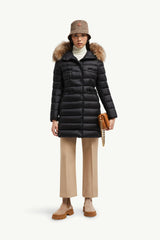 Moncler Hirmafur Hooded Shearling Long Down Jacket #297457