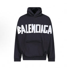 Balenciaga Logo Print Hooded Long Sleeve Sweatshirt #324922