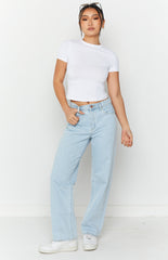 Abrand A Bleached Stone Slouch Jeans