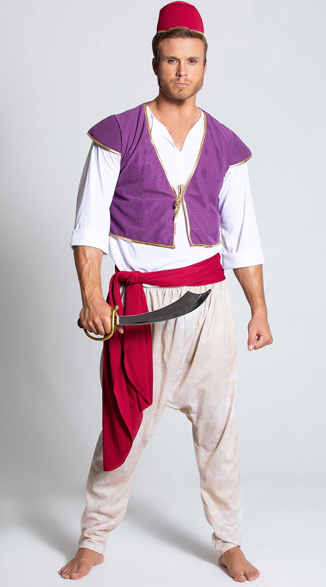 Men's Arabian Folk Hero Costume - Image 1