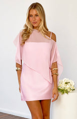 Chelsea Pink Sheer Chiffon Cape