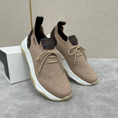 Berluti Shadow Men's Spring/Fall Fashion Casual Round Toe Lace-Up Flat Low Top Flyknit Sneakers Shoes #79358