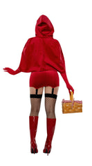 Velvet Red Riding Hood Costume - Image 2