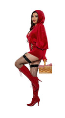 Velvet Red Riding Hood Costume - Image 3