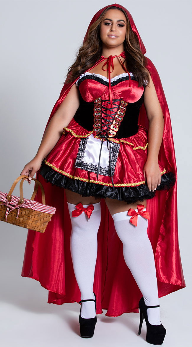 Plus Size Little Red Costume - Image 5