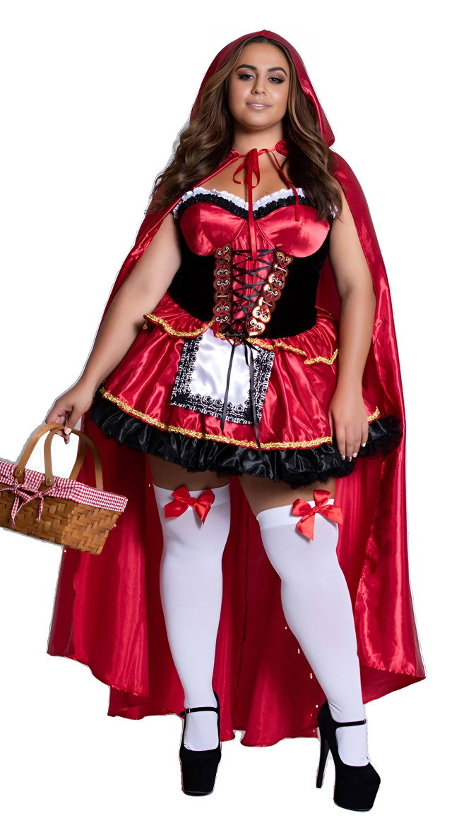 Plus Size Little Red Costume - Image 1