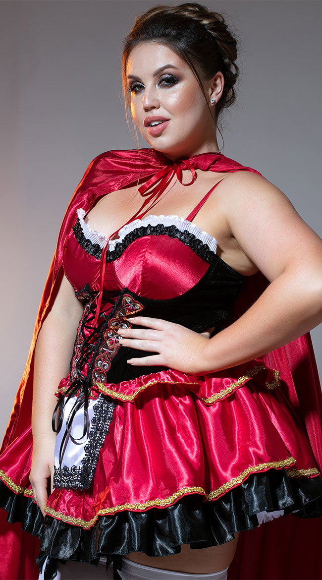 Plus Size Little Red Costume - Image 8