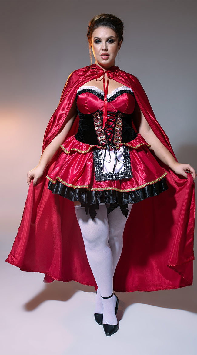 Plus Size Little Red Costume - Image 9