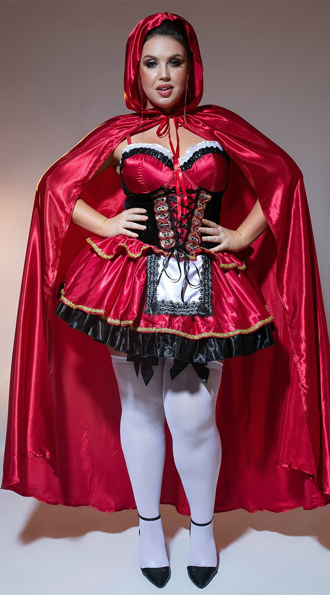 Plus Size Little Red Costume - Image 7