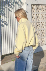 Enya Yellow Funnel Neck Sports Jacket