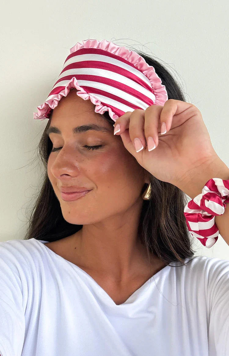 Georgina Eye Mask And Scrunchie Satin Set