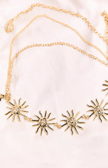 Gold Multi Chain Star Belt (Free Over $150)
