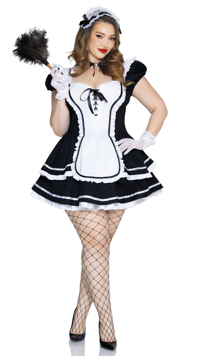 Pluis Size Maid To Flirt Costume Set - Image 5