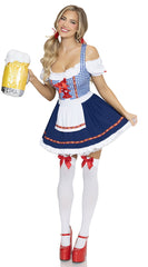 Oktoberfest Cutie Gingham Apron Dress - Image 4