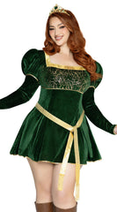 Plus Size Swamp Princess 3 Piece Costume - Image 2