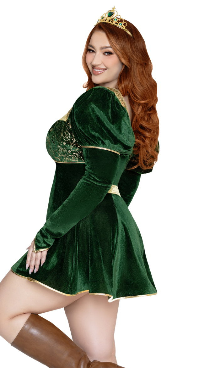 Plus Size Swamp Princess 3 Piece Costume - Image 4