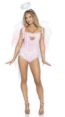 Angel Ombre Chiffon Wings And Halo Headband - Image 4