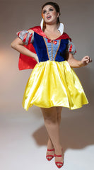 Plus Size Fairy Tale Snow White Costume - Image 4
