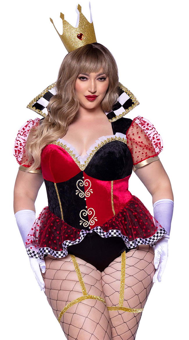 Plus Size Royal Card Queen Costume - Image 2