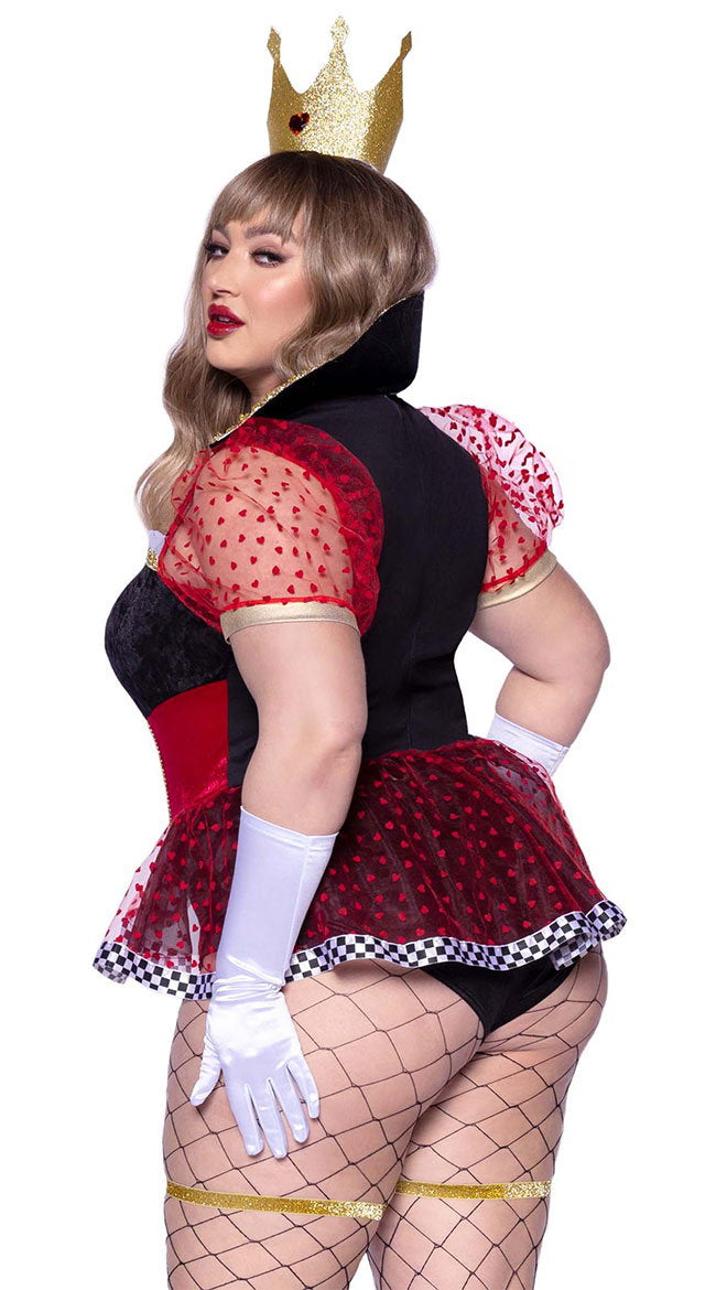 Plus Size Royal Card Queen Costume - Image 3