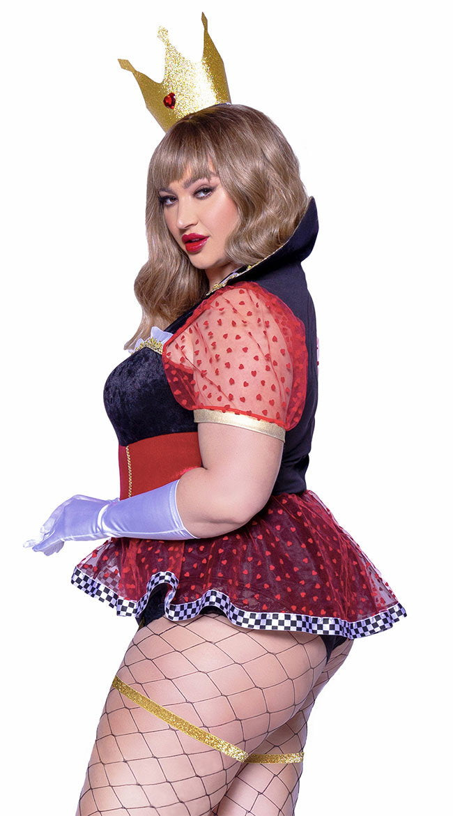 Plus Size Royal Card Queen Costume - Image 4