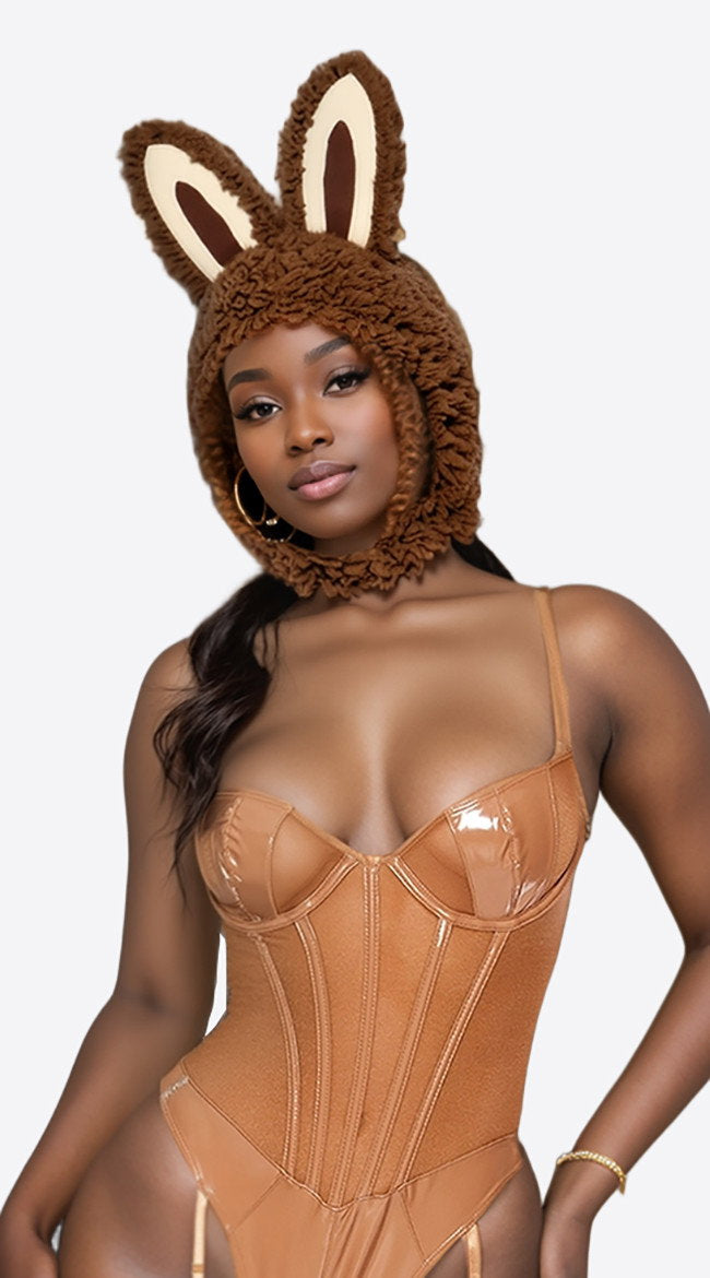 Brown Little Monster Costume Hood - Image 2